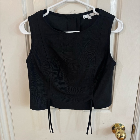 vintage y2k 90s rampage crop top with tie strings - Picture 1 of 6